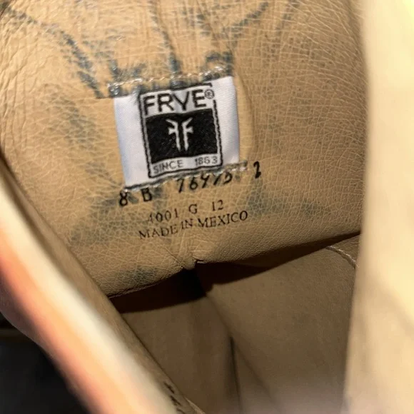 Frye Brown Leather Boots Size 8 - Picture 7 of 7